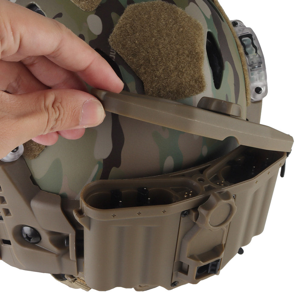WOSPORT Modular ARC Rail SF Helmet Set (HL-40) - MC Camo - APEXTAC GEAR