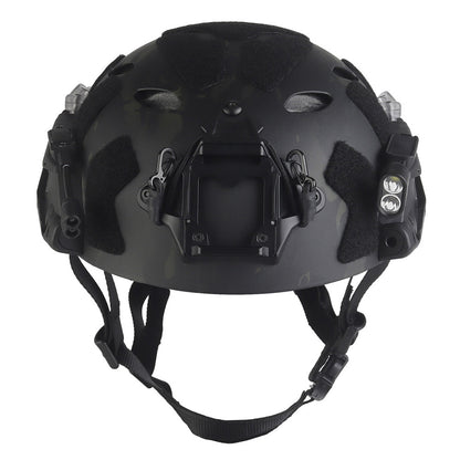 WOSPORT SF Tactical Helmet with Modular ARC Rail Set (HL-40) - MCBK Camo - APEXTAC GEAR