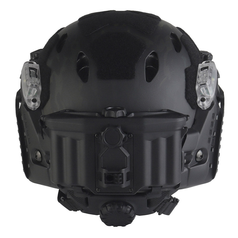 WOSPORT SF Tactical Helmet with Modular ARC Rail Set (HL-40) - MCBK Camo - APEXTAC GEAR