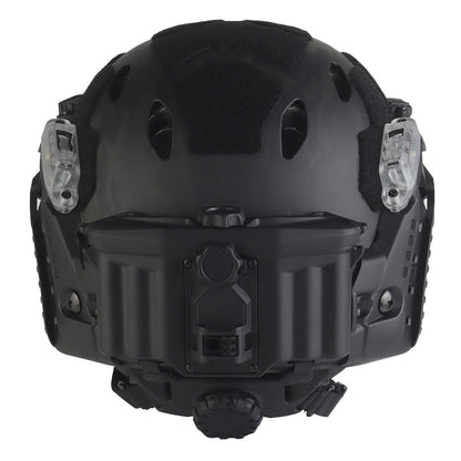 WOSPORT SF Tactical Helmet with Modular ARC Rail Set (HL-40) - MCBK Camo - APEXTAC GEAR