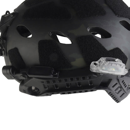WOSPORT SF Tactical Helmet with Modular ARC Rail Set (HL-40) - MCBK Camo - APEXTAC GEAR