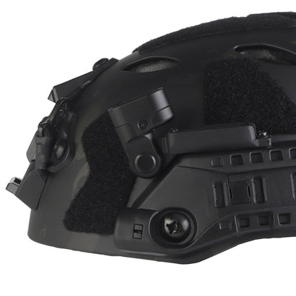 WOSPORT SF Tactical Helmet with Modular ARC Rail Set (HL-40) - MCBK Camo - APEXTAC GEAR