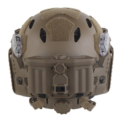 WOSPORT SF Tactical Helmet with Modular ARC Rail Set (HL-40) - DE - APEXTAC GEAR