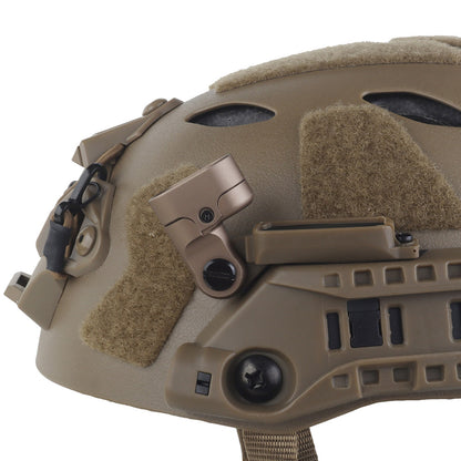WOSPORT SF Tactical Helmet with Modular ARC Rail Set (HL-40) - DE - APEXTAC GEAR