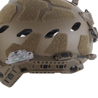 WOSPORT SF Tactical Helmet with Modular ARC Rail Set (HL-40) - DE - APEXTAC GEAR