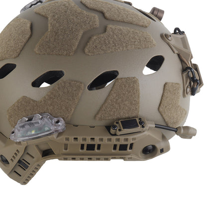 WOSPORT SF Tactical Helmet with Modular ARC Rail Set (HL-40) - TAN - APEXTAC GEAR