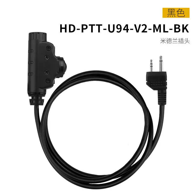 Wosport U94 V2 Dual-Comm Tactical PTT Adapter (HD-PTT-U94-V2)