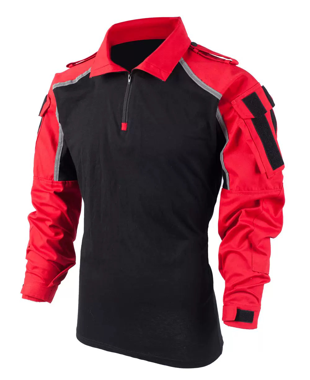 TRN Tactical Group BACRAFT High-Vis Reflective Combat Shirt - RED