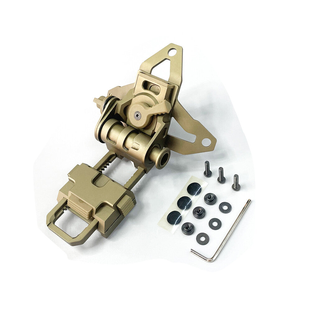 SOTAC L4G69 CNC Metal Low Profile NVG Helmet Mount - TAN - APEXTAC GEAR