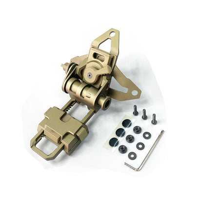 SOTAC L4G69 CNC Metal Low Profile NVG Helmet Mount - TAN - APEXTAC GEAR