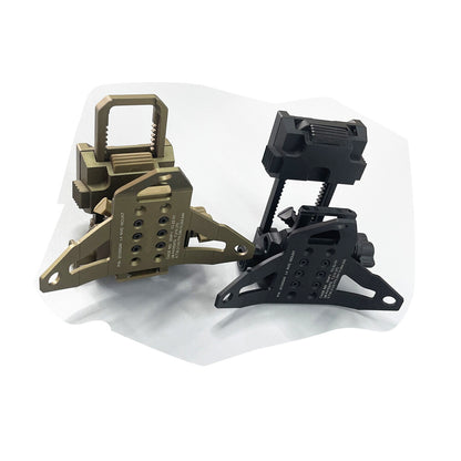 SOTAC L4G69 CNC Metal Low Profile NVG Helmet Mount - BLACK - APEXTAC GEAR