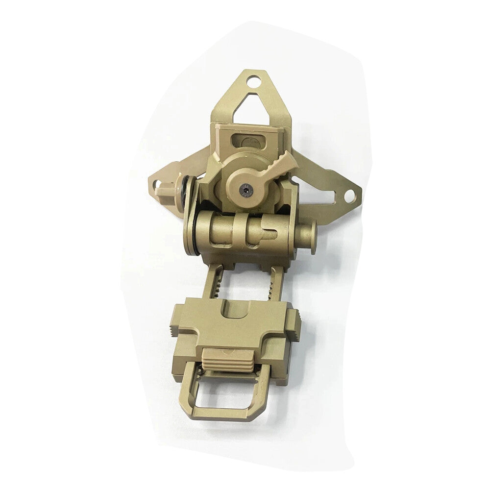 SOTAC L4G69 CNC Metal Low Profile NVG Helmet Mount - TAN - APEXTAC GEAR