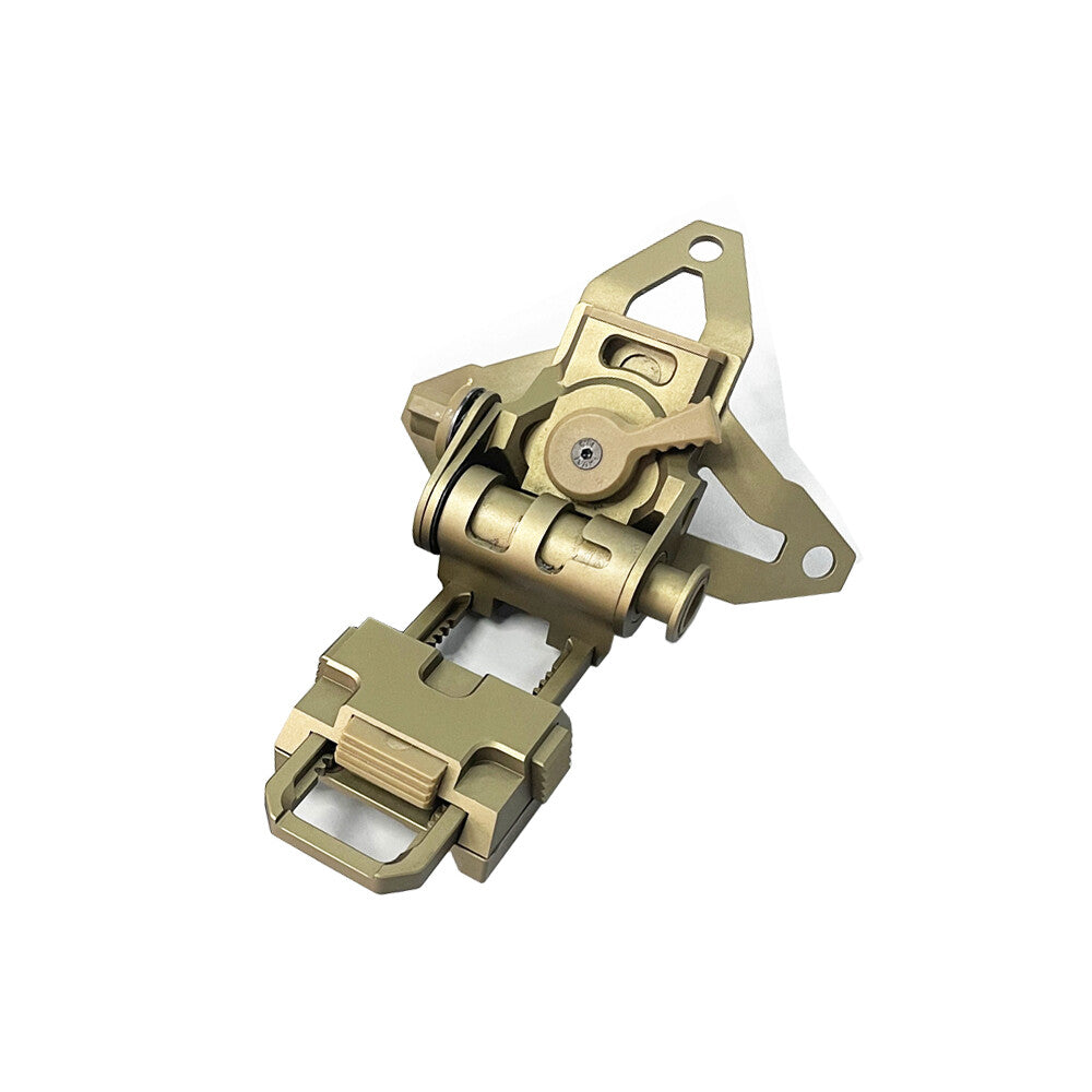 SOTAC L4G69 CNC Metal Low Profile NVG Helmet Mount - TAN - APEXTAC GEAR