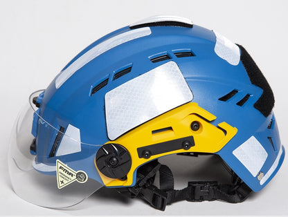 FMA EX SAR Helmet Recuse Training Outdoor Helmet with Visor - BLUE (TB1452) - APEXTAC GEAR