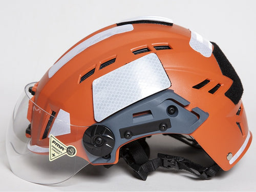 FMA EX SAR Helmet Recuse Training Outdoor Helmet with Visor - ORANGE (TB1452) - APEXTAC GEAR