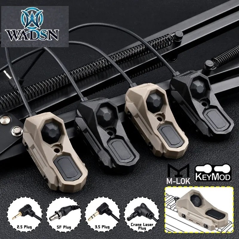 WADSN AXON Modbutton Rail Mount Pressure Switch PEQ Laser Crane Plug SF Light - APEXTAC GEAR