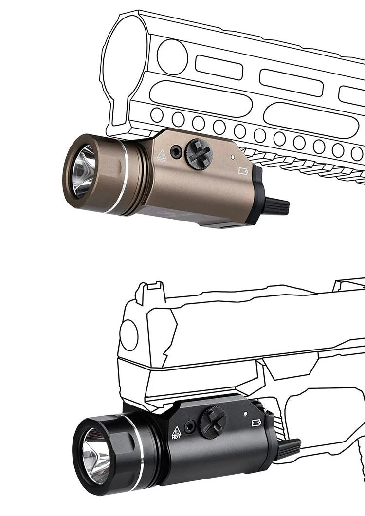 WADSN HL Series Short Arm Rail Mount Flashlight Pistol Light - APEXTAC GEAR