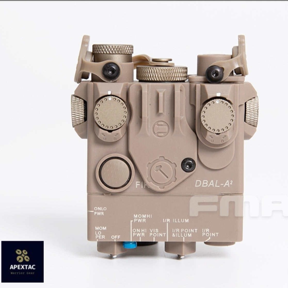 FMA Nylon AN/PEQ-15A DBAL-A2 Tactical IR Laser Indicator - TAN TB1459 - APEXTAC GEAR