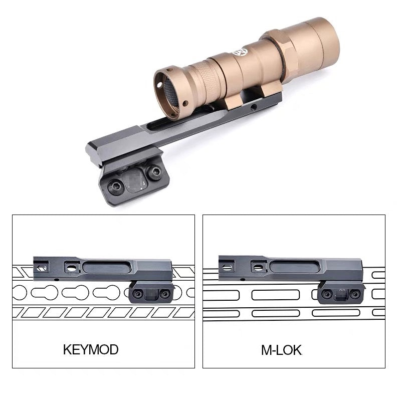 WADSN Thorntail M-LOK & Keymod Offset Adaptive (Longbar) Light Mount (WD02018) - APEXTAC GEAR