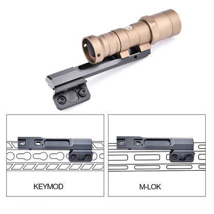 WADSN Thorntail M-LOK & Keymod Offset Adaptive (Longbar) Light Mount (WD02018) - APEXTAC GEAR