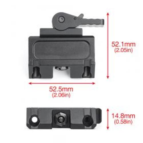 WADSN RAXI FST QD Lever / Screw Rail Mount for MAWL C1 Offset Mount - APEXTAC GEAR