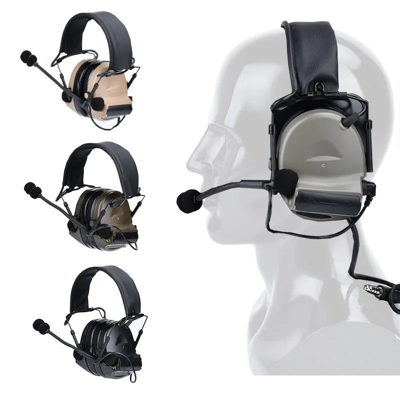 WADSN C-TAC Tactical Communication Headset for Airsoft (WZ151)