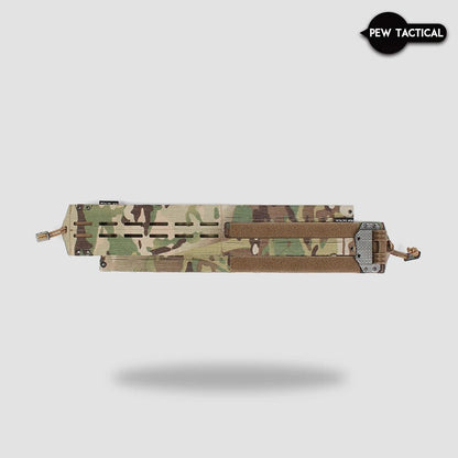 PEW Tactical AXL-Style Equinox Cummerbund showing adjustable straps and padded design for tactical gear fit