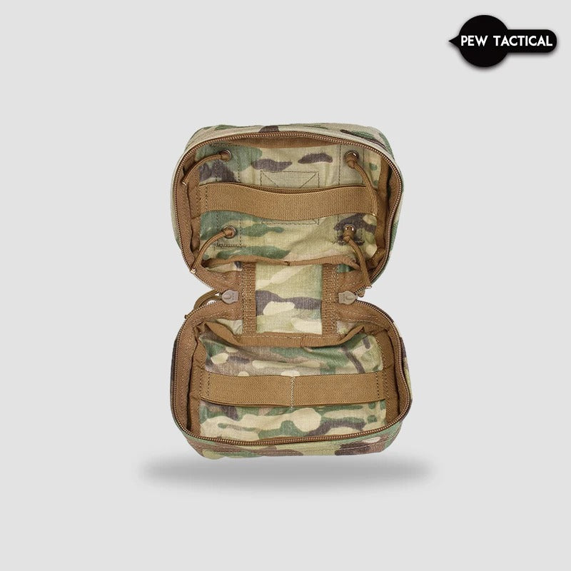 PEW TACTICAL Gen1 Lo-Vis Blow Out Pouch (PH73) - Slim Profile IFAK for Airsoft