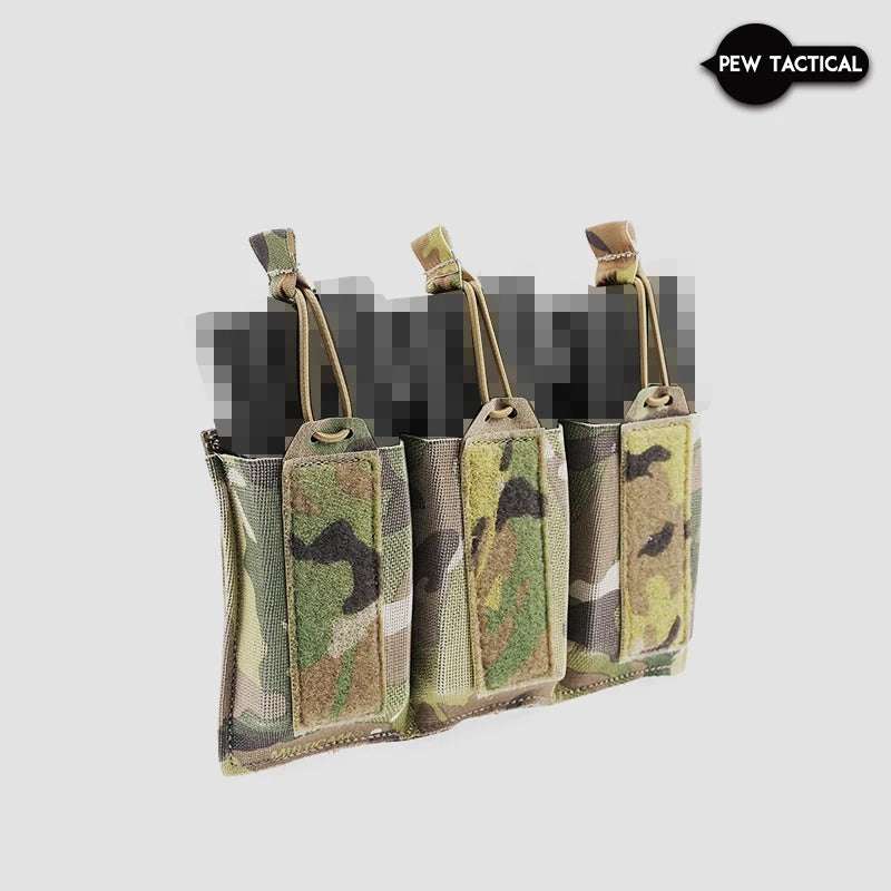 PEW TACTICAL SS STYLE Triple Elastic 5.56 MAG Pouch (PH107) - APEXTAC GEAR