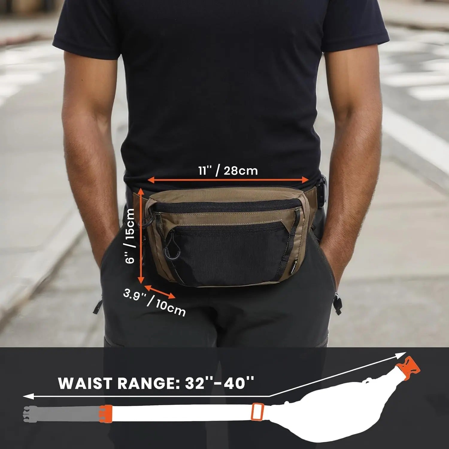 VOTAGOO Tactical CCW Fanny Bag - APEXTAC GEAR