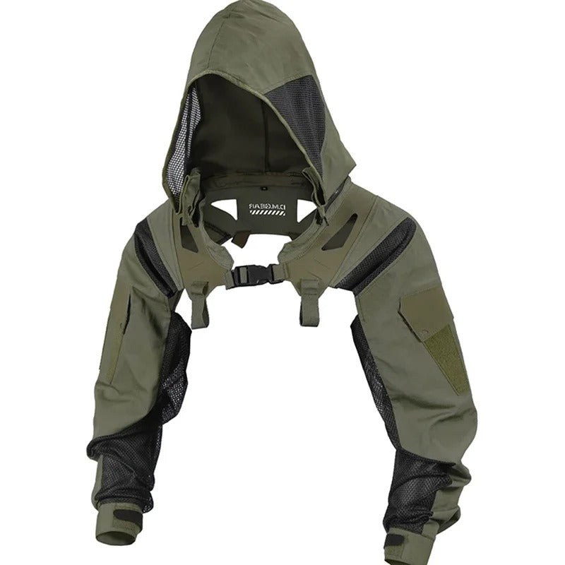 DM Gear Tactical Breathable Functional Hooded Sleeve Coat (Hooded Hun Ji) - APEXTAC GEAR