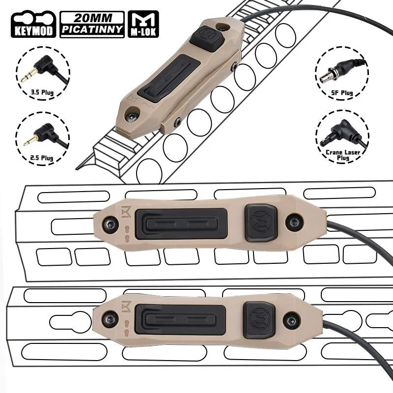 WADSN AUGMENTED Dual Function Pressure Pad Switch for Flashlight / Laser - APEXTAC GEAR