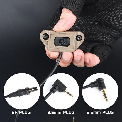WADSN M-Button Lite Rail Switch for Flashlight / Laser Unit - APEXTAC GEAR