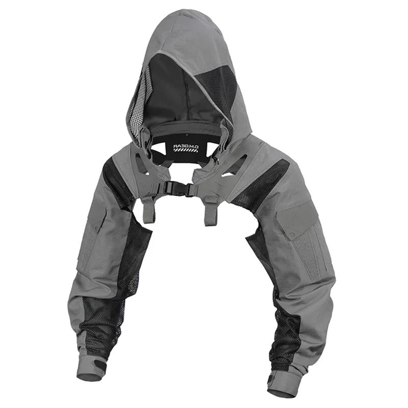 DM Gear Tactical Breathable Functional Hooded Sleeve Coat (Hooded Hun Ji) - APEXTAC GEAR