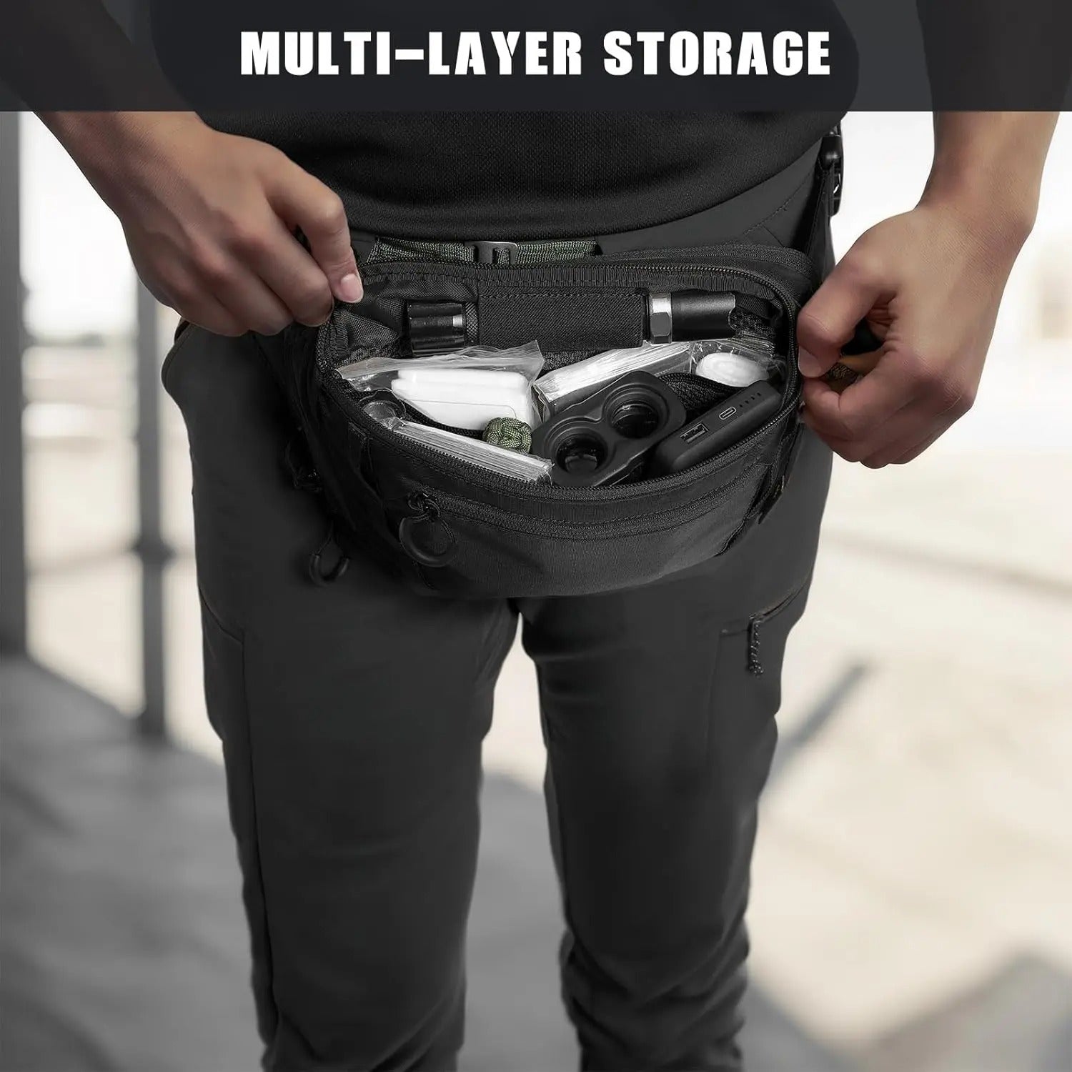 VOTAGOO Tactical CCW Fanny Bag - APEXTAC GEAR