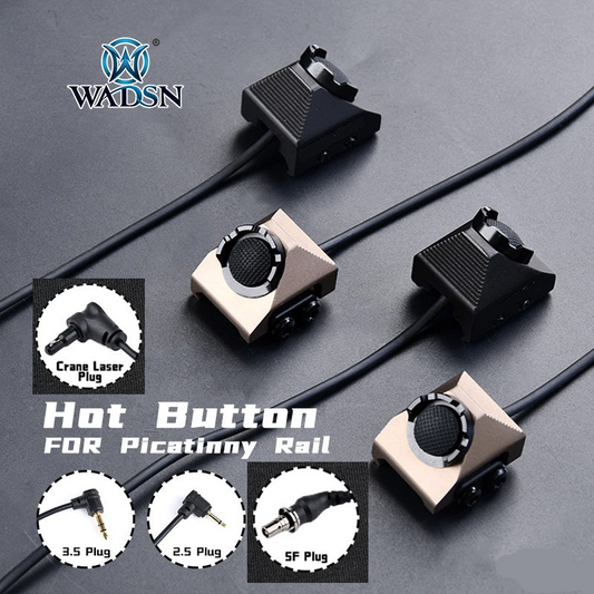 WADSN UT Hot Button 20mm Picatinny Rail Mount Switch for Flashlight / Laser Unit - APEXTAC GEAR