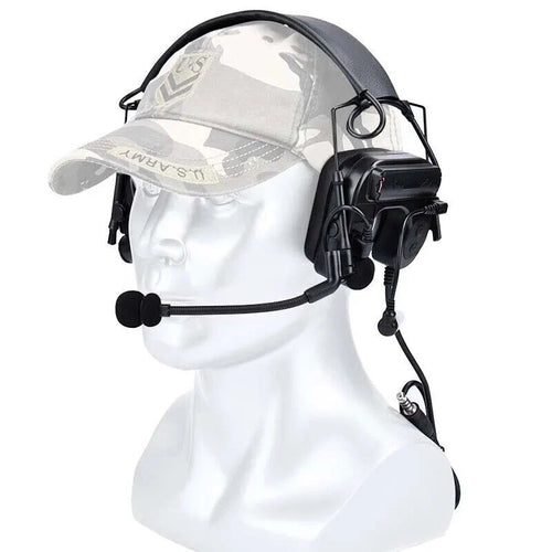 WADSN C4 IN-THE-EAR Communication Headset w/ Noise Reduction - BLACK (WZ038) - APEXTAC GEAR