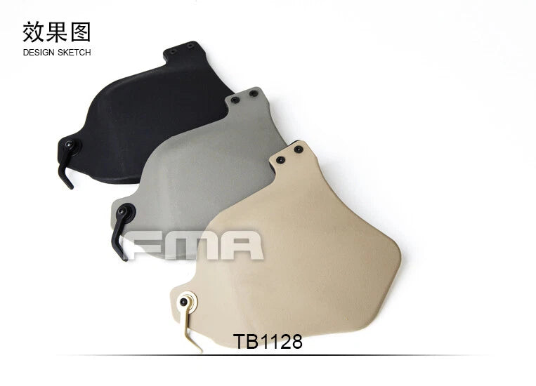 FMA Plastic Tactical Fast Helmet Face Side Ear Protection Cover Pads (TB1128) - APEXTAC GEAR