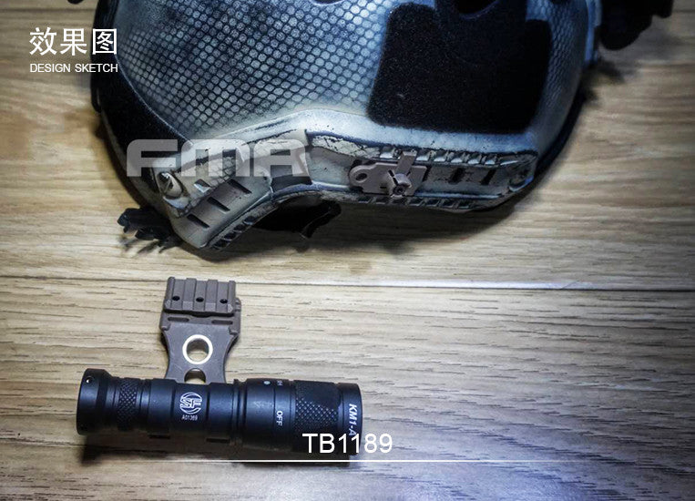 FMA UTK Helmet Accessory Light Mount for Helmet Guide Rail (TB1189) - APEXTAC GEAR