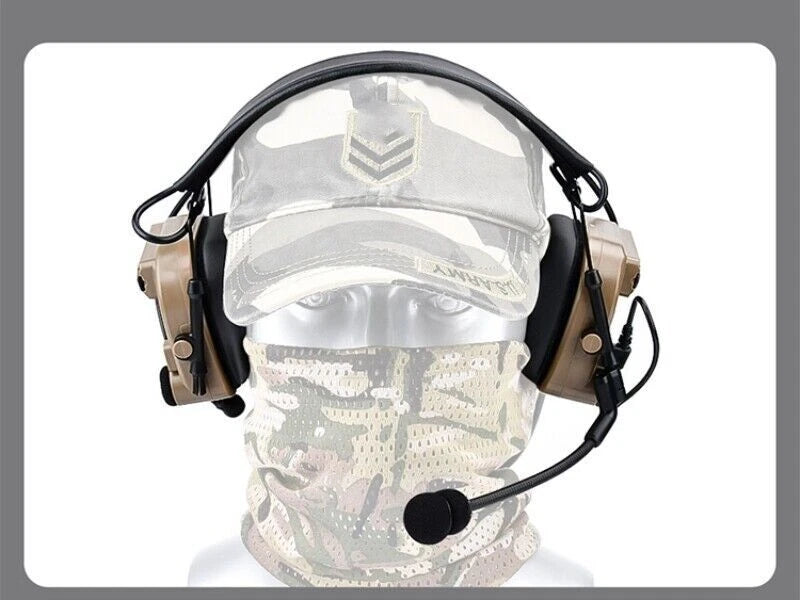 WADSN C4 IN-THE-EAR Communication Headset with Noise Reduction - TAN (WZ038) - APEXTAC GEAR