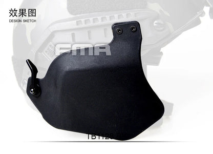 FMA Plastic Tactical Fast Helmet Face Side Ear Protection Cover Pads (TB1128) - APEXTAC GEAR