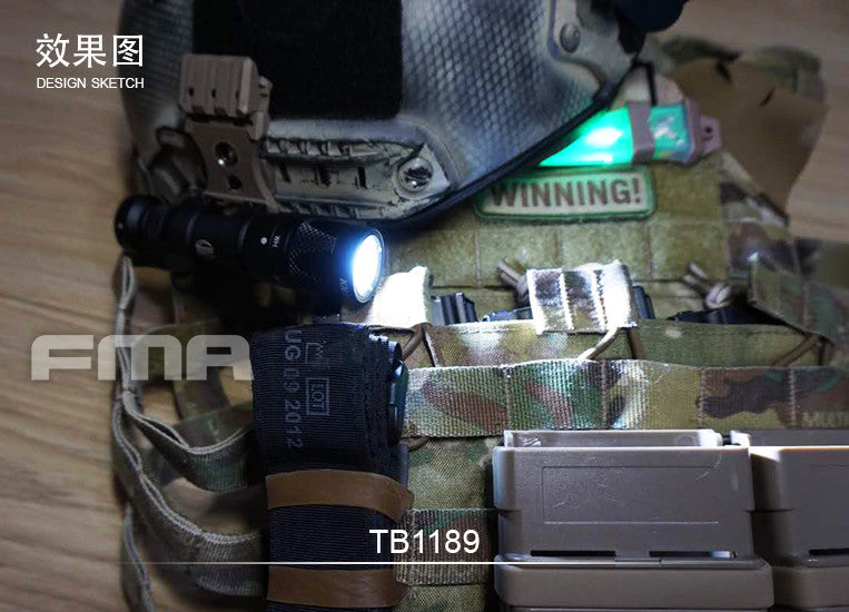 FMA UTK Helmet Accessory Light Mount for Helmet Guide Rail (TB1189) - APEXTAC GEAR