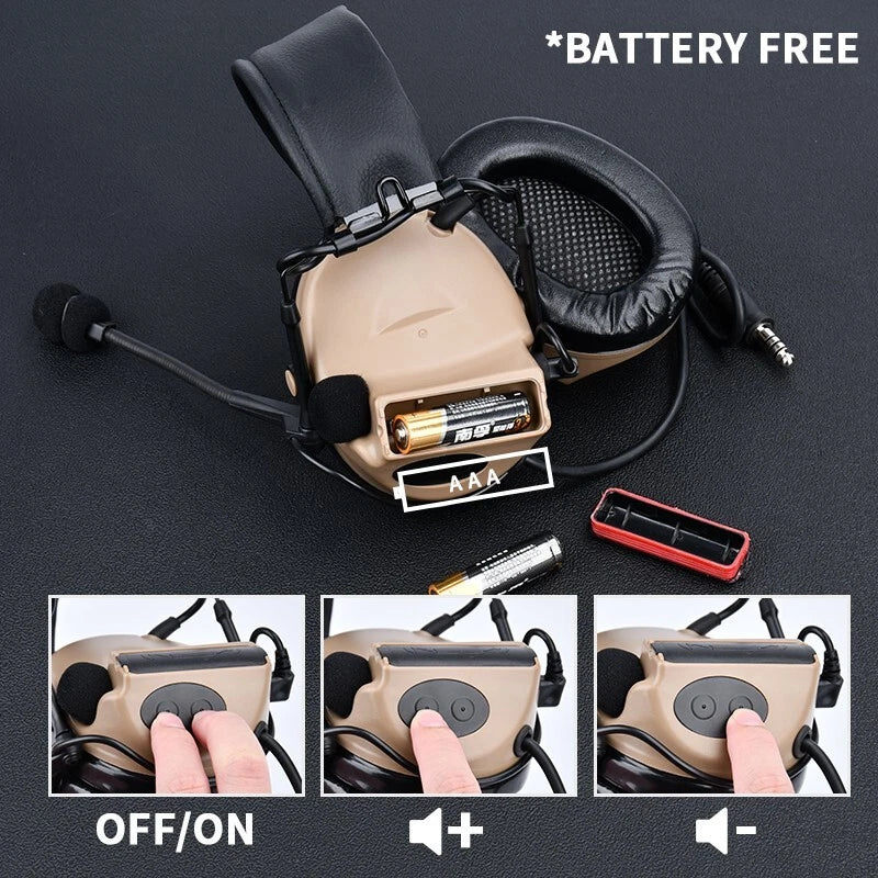 WADSN C2 Communication Headset with Noise Reduction (WZ041) - APEXTAC GEAR