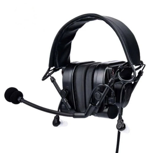 WADSN C4 IN-THE-EAR Communication Headset w/ Noise Reduction - BLACK (WZ038) - APEXTAC GEAR