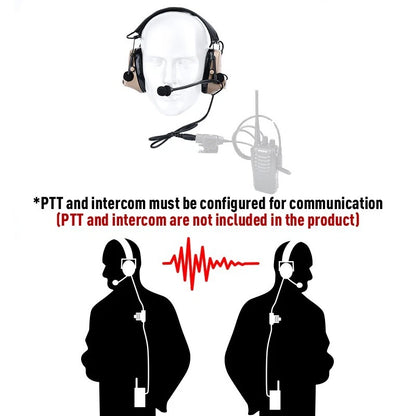 WADSN C2 Communication Headset with Noise Reduction (WZ041) - APEXTAC GEAR