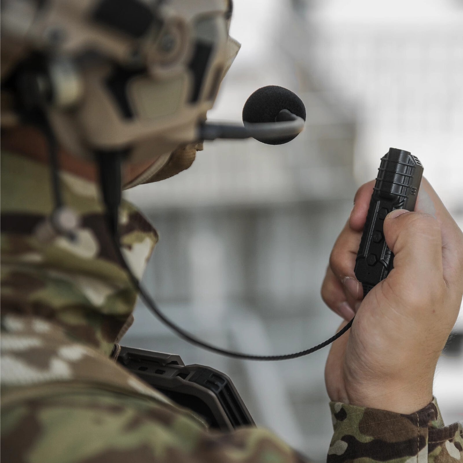 FMA FCS Headset Military Gear Communication V20 PTT - BLACK - APEXTAC GEAR
