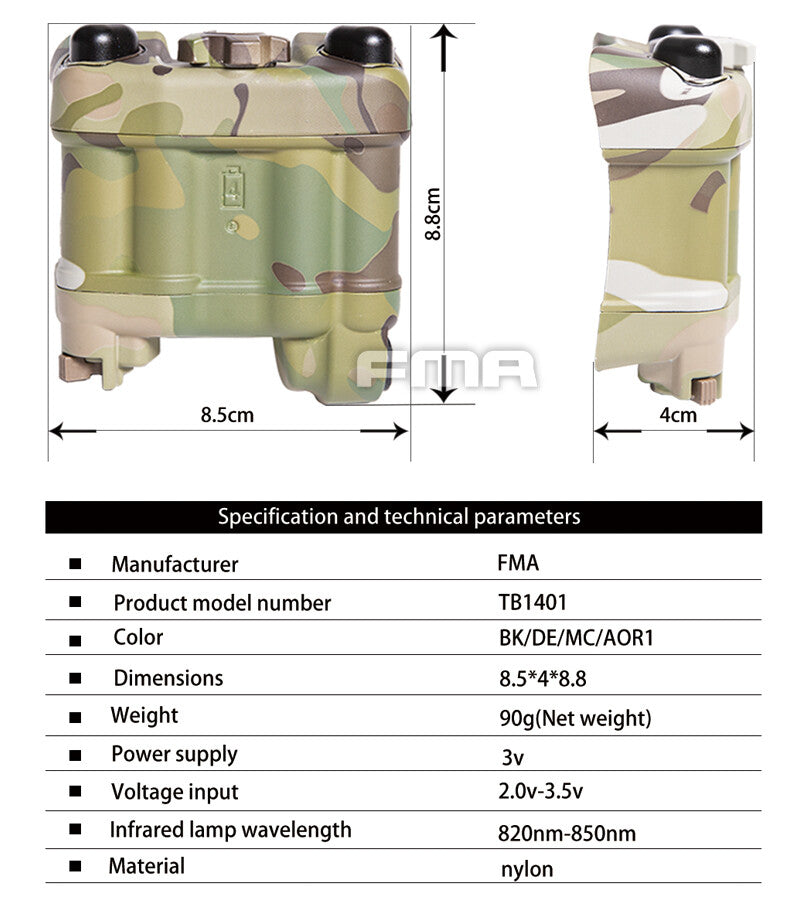 FMA PVS-31 Battery Case with Function +" L" Connecter Set (TB1401) - APEXTAC GEAR