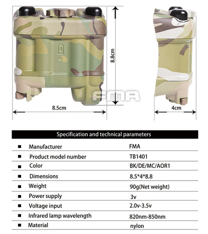 FMA PVS-31 Battery Case with Function +" L" Connecter Set (TB1401) - APEXTAC GEAR