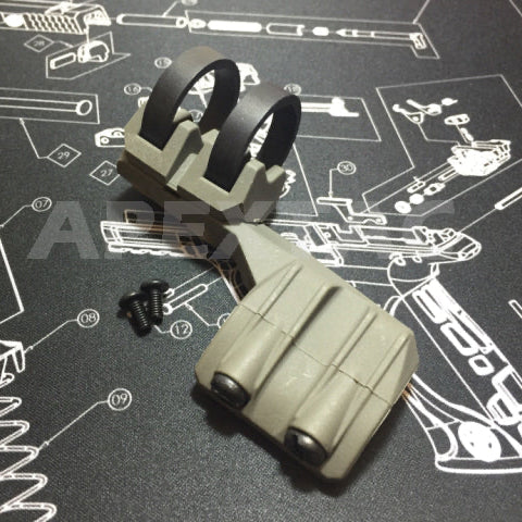 FMA FR Battery Clip Offset Flashlight Rail Mount for Surefire Light (FG RHS) - APEXTAC GEAR