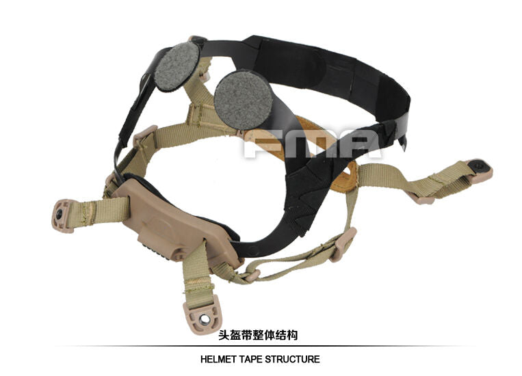 FMA New Suspension and High Level Memory Pad for Protective Helmet TB1050 - APEXTAC GEAR